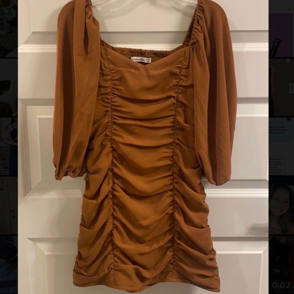 Abercrombie & Fitch ruched mini dress